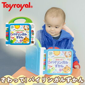 【公式】トイローヤル さわって! バイリンガルずかん (文字遊び / 教育玩具) 成長に合わせて長く使える (メロディ機能付き / 音が鳴る) 勉強 日本語 英語 取扱い説明書付き 知育玩具 1歳 2歳 3歳 男の子 女の子 誕生日プレゼント