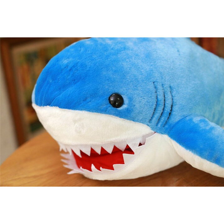 楽天市場 サメぬいぐるみ 抱き枕 水族館 お昼寝枕 昼寝クッション 抱き枕 可愛い 鮫 縫い包み 子供 誕生日プレゼント ギフト おもちゃ お祝い 90cm送料無料 トイらんど
