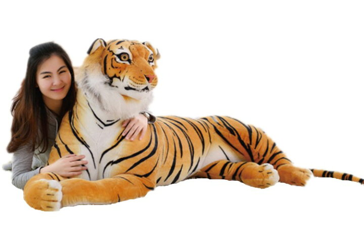 楽天市場】リアル タイガー 虎 ぬいぐるみ 特大 トラ インテリア 170cm 