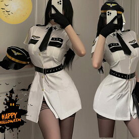 2023新品 ハロウィン コスプレ ポリス コスプレ セクシー コスチューム ポリス帽子 仮装 衣装 警察官 警察 可愛い 男ウケ ミニスカ ミニスカポリス 学園祭 ハロウィンコスチューム コスプレ衣装 大人気 おすすめ 大きいサイズ セット 選べる