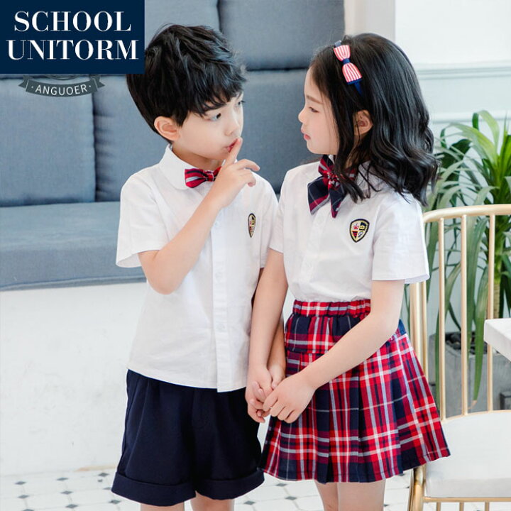 入学式スーツ 半袖 子供 セーラー服 チャックスカート キッズ 卒業式 3点セット/女子学生制服/上下セット フォーマル/スクールシャツ キッズ ジュニア/中学校制服/女子校生ミニスカ/子どもダンス/演出服/夏 学生服 上下 男の子 女の子 夏/100cm-170cm トイらんど 入学式スーツ 上下セット 半袖 子供 ジュニア キッズ チェックスカート 卒業式 女子学生制服 フォーマル スクールシャツ 入学式 子供服 女の子 男の子 女子高校生ミニスカ 子どもダンス 演出服 学生服 コスチューム aaa