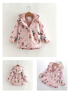 子供 アウター キッズ ジャケット 可愛い 女の子 フード付き 防寒中綿コート 裏起毛 長袖 パーカー あったか 保温 幼稚園 保育園 秋冬 防寒 保温 アウターウェア 厚手