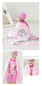 子供 ベビー キッズ用品 バスローブ 着るバスタオル 女の子 ドラゴン 子供 プール 湯上りタオル 水泳 部屋着 ルームウェア 可愛い フード付き 赤ちゃん お風呂 吸水 速乾 ふんわり素材