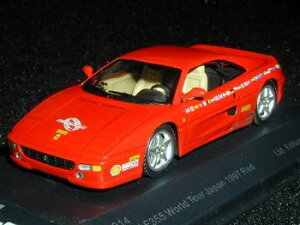 ixo MODELS 1/43 �t�F���[�� F355 GTB 97 ���[���h�c�A�[�W���p�� ���b�h ���E������f�� MOC014 [�≮���]