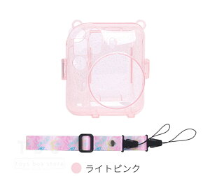 �x�mFUJIFILM instax mini 13 instax mini 12 �P�[�X �L���L�� �C���X�^���g�J�����`�F�L mini 12�p�ی�N���A�P�[�X �J�o�[�|�[�` �`�F�L �t�B�������[�|�P�b�g�݌v �V�����_�[�X�g���b�v�t�� ���� �J��