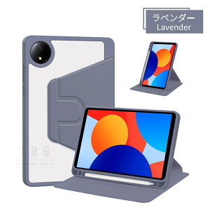 Redmi Pad SE 8.7�^�p�P�[�X Redmi Pad SE 4G 8.7�C���`360 °��]�P�[�X Pad SE 8.7�^�N���A�ی�J�o�[ 360 °�X�^���h�@�\ �I�[�g�X���[�v �S�ʕی� �L�Y�h�~ �y�� �c�u�� ���u�� ��] �X�^���h �y�����[ ��
