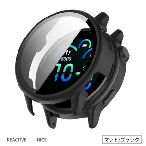 Garmin vivoactive 6 �P�[�X �ی�J�o�[ vivoactive 5 ��̌^�ی�P�[�X �K���X�ی�t�B���� �K�[�~�� �r�{�A�N�e�B�u5 �ی�P�[�X �K���X�t�B���� 360°�S�ʕی� �t���ی�J�o�[ �����ȒP �ϏՌ� ����