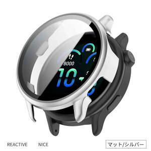 Garmin vivoactive 6 �P�[�X �ی�J�o�[ vivoactive 5 ��̌^�ی�P�[�X �K���X�ی�t�B���� �K�[�~�� �r�{�A�N�e�B�u5 �ی�P�[�X �K���X�t�B���� 360°�S�ʕی� �t���ی�J�o�[ �����ȒP �ϏՌ� ����