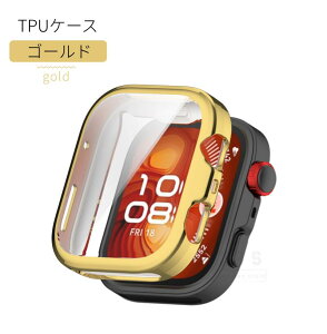 HUAWEI WATCH FIT 4 Pro�p�t�B���� �K���X�ی�t�B���� HUAWEI WATCH FIT 4�p�P�[�X �\�t�gTPU�J�o�[ �K���X�t�B������̌^�ی�P�[�X �S�ʕی� �ϏՌ� �����ߗ� �w��h�~ �t�@�[�E�F�C �E�H�b�` �t�B�b