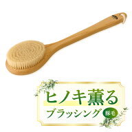 【0のつく日！8/10はポイント5倍】【日本製】豚毛 ボディブラシL（ハード）ミディアム│ウェット&ドライ…