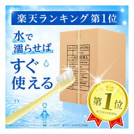 【ケース売り・送料無料】業務用 インスタントハブラシ 粉付き 4000本入り（500本×8箱） 色アソート 歯…