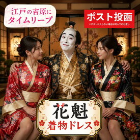 【クリックポスト 全国一律 送料無料】コスプレ衣装 ミニ 着物 ドレス ワンピース 花柄 赤 レッド 黒 ブラック 仮装 和風 和装 お江戸 コスチューム ドラマ 大河 蔦屋 蔦重 べら ぼう 花の井 瀬川 誰袖 吉原 花魁 遊女 遊郭 花街 妖艶 タイムスリップ メール便 ポスト投函