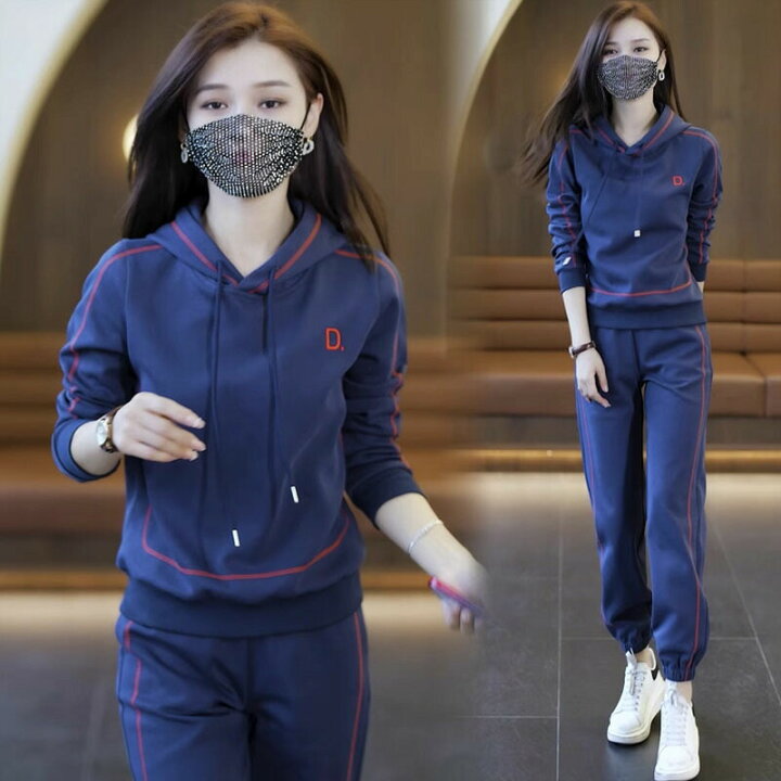BLUE GIRL スウェットセットアップ（MLB】ロゴスウェットセットアップ 