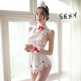 ハロウィン コスプレ ナース 医者 看護婦 白衣 女医 セクシーナース 大人 セクシー コスチューム レディース コスプレ衣装 仮装 セット エプロン Tバック 大人 可愛い エロいコスプレ ドール セクシーランジェリー クリスマス