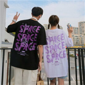 ペアルック tシャツ 半袖 春夏 カップル お揃い tシャツ レディース メンズ スウェット 男女兼用 個性的 おしゃれ 春 服 超人気 ユニセックス プレゼント 送料無料