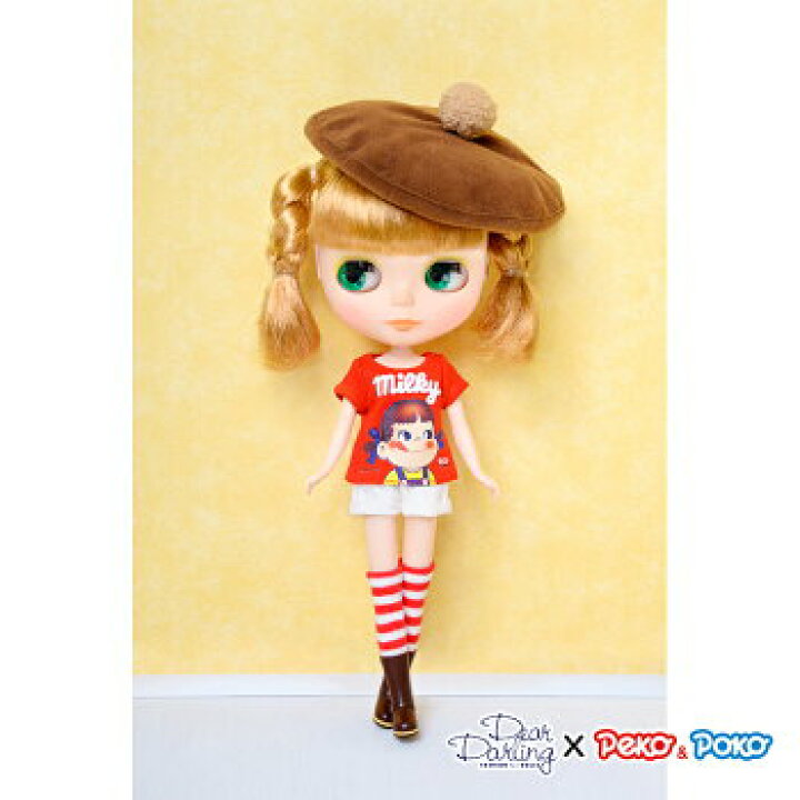 楽天市場 全品2点目５ 引クーポン有 ゆうパケット発送 ディアダーリン ファッション フォー ドールズ 不二家のマスコットキャラクター ペコちゃん と ポコちゃん とコラボレーション コラボ Tシャツ リズビバーチェ Lizvivace 輸入雑貨と鞄のお店