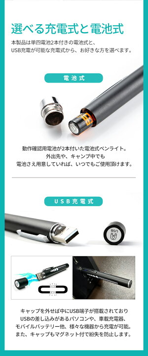 楽天市場】瞳孔 ペンライト 医療用 ケース usb 充電 led ペン ライト 