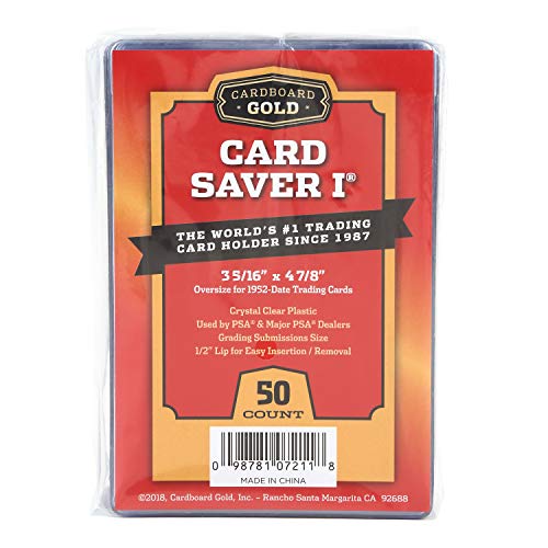 Cardboard Gold カードボードゴールド カードセーバー1 半硬質カードホルダー PSA BGS推奨商品 提出用 50枚パック ポケカPSA鑑定 ポケモンカード PSA