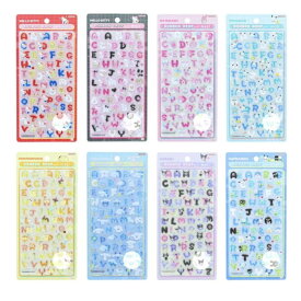 ラッピング対応 サンリオ文字ボンボンドロップシール 全8種 ハローキティ マイメロディ シナモロール クロミ ポチャッコ ポムポムプリン はぴだんぶい