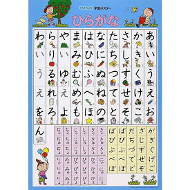 「3/10 限定先着 トップバナーにて最大1000円クーポン配布中」学習ポスター ひらがな