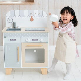 マイストーリー 木製 ナチュラルキッチン おままごとキッチン おもちゃ おしゃれ 誕生日プレゼント (組立サイズ：縦81.5cm×奥行き33cm×幅60cm)