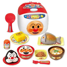 【オンライン限定価格】アンパンマン おにぎりもギュッ★シューッとたけたよ！おしゃべりすいはんきと元気100ばいSP和食セット おままごと 炊飯器 おもちゃ ジョイパレット