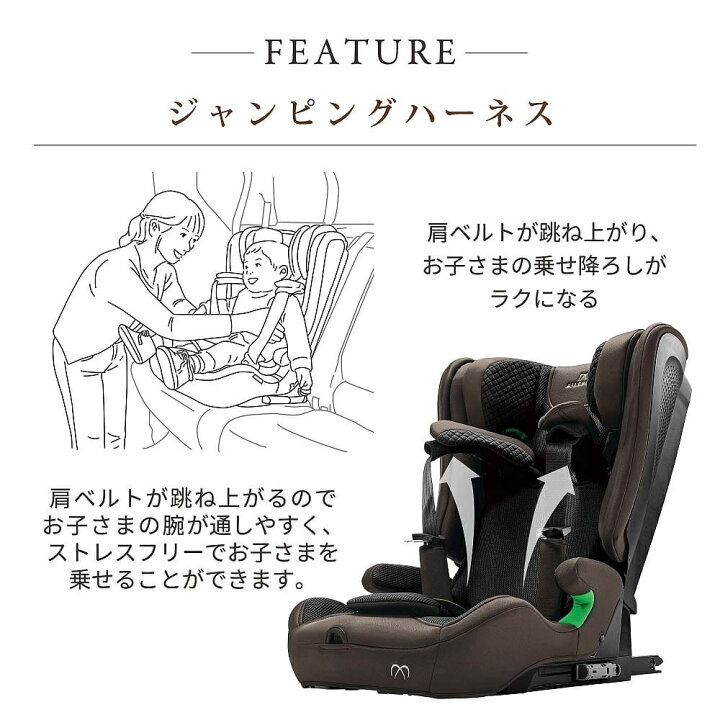 楽天市場】カーメイトエールベベ パパットR リシェ (ダークモカ 