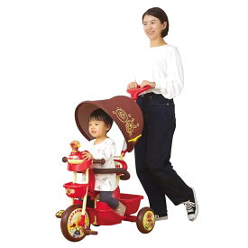 「3/5 限定先着 トップバナーにて最大1000円クーポン配布中」アンパンマン おでかけ三輪車 おしゃべりアンパンマンSP 三輪車 人気 押棒 おもちゃ1.5歳 2歳