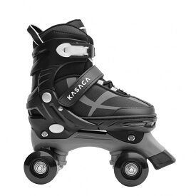 「12/1〜6限定先着 キャンペーンバナーにてクーポン配布中」ジュニア ローラースケート ブラック （21〜24cm）子供用 キッズ 5段階 サイズ調整可能 黒 トイザらス限定 クリスマスプレゼント 5歳 6歳 7歳