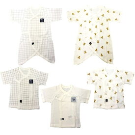 POLO BCS5P新生児肌着 クマ格子 ベビーザらス限定