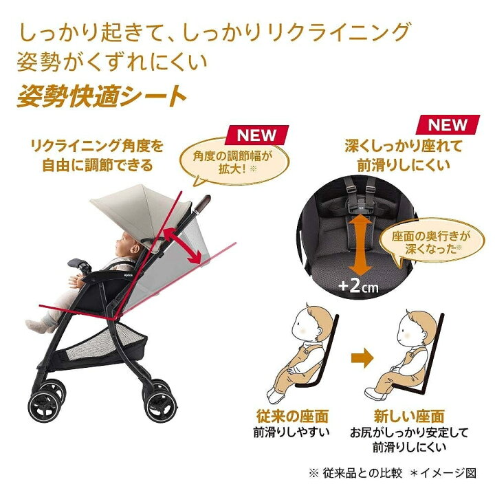 楽天市場】Aprica アップリカ マジカルエアー フリー AB B型ベビーカー 