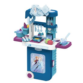 アナと雪の女王 キッチンにへんしん！コロコロハコベルスーツケース おままごとキッチン コンパクト おもちゃ 食べ物 おしゃれ 3歳 4歳 5歳