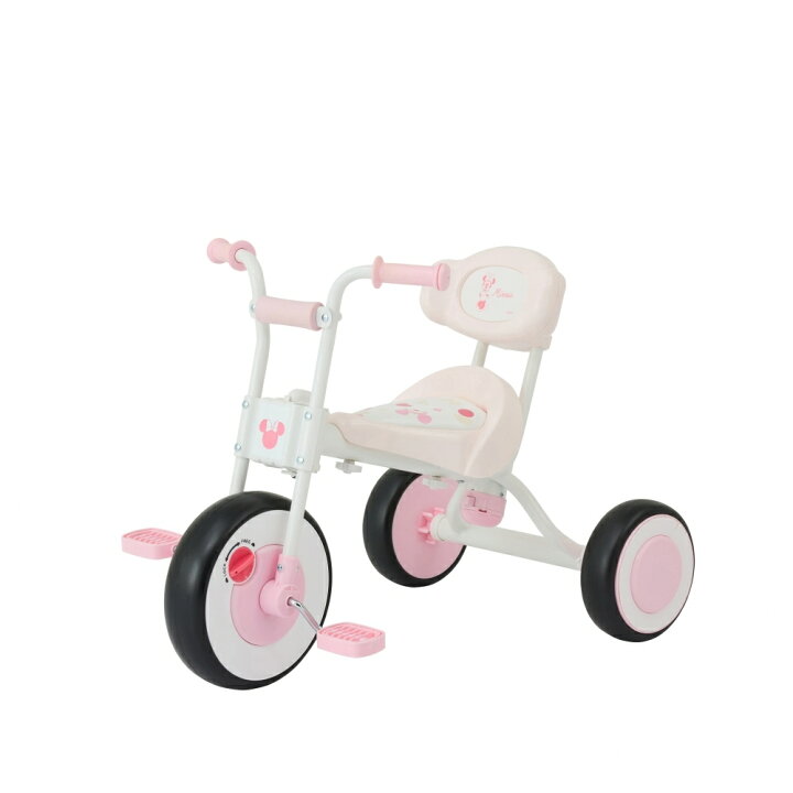 楽天市場】ディズニー ピュアライド ミニー ハンドル付き 子供三輪車 