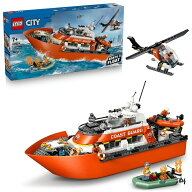 【オンライン限定価格】レゴ LEGO シティ 沿岸警備隊レスキュー ボート＆ヘリコプター 60504 おもちゃ 玩…