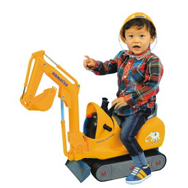 乗用玩具 マイクロショベル コマツPC01 足けり 乗れる車のおもちゃ サウンド ヘルメット付 働く車 工事車両 3歳 4歳 トイコー【送料無料】