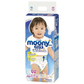 【1枚当たり36.9円】 ムーニーマン 女の子用 ビッグ（12~22kg） 38枚 【ユニ・チャーム パンツタイプ】