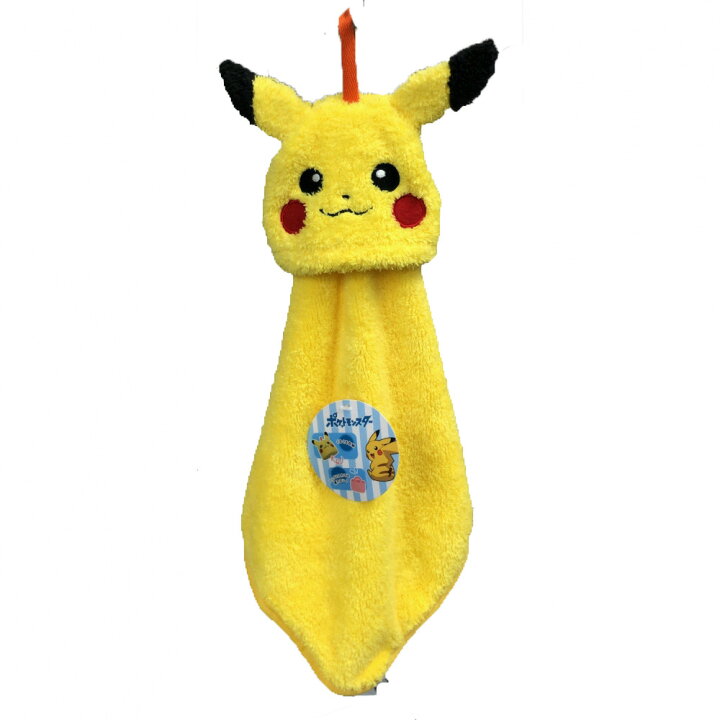 楽天市場 ポケモン 収納マスコット付きループタオル ピカチュウ トイザらス ベビーザらス