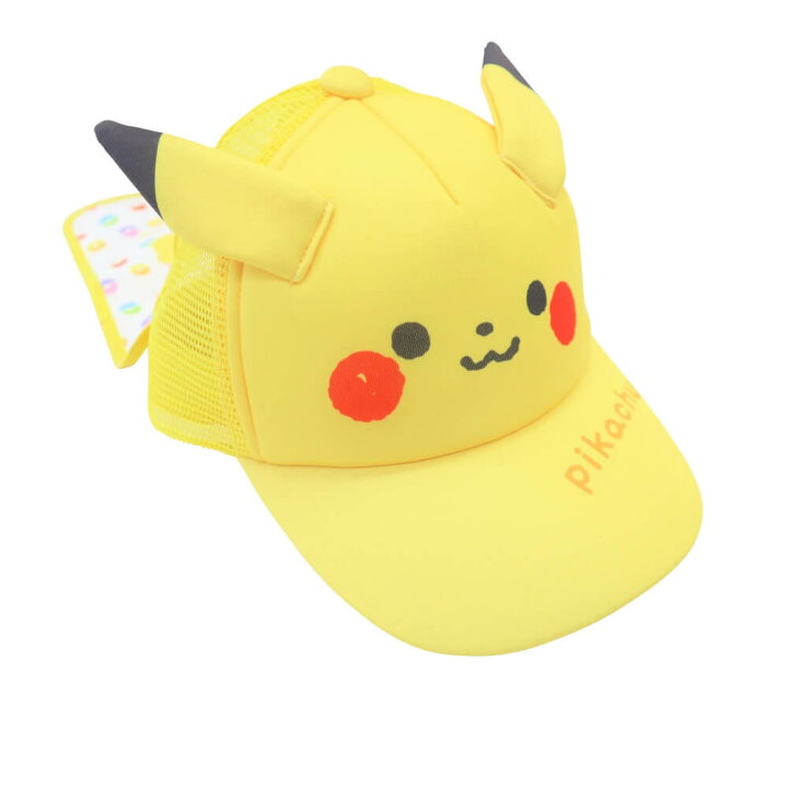楽天市場 Monpoke モンポケ 日よけ付き なりきりキャップ ピカチュウ イエロー 50 52cm トイザらス ベビーザらス