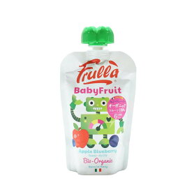 有機フルーツのりんごとブルーベリーのみを使用したベビースムージー Baby Fruitアップルブルーベリー （6ヶ月〜）