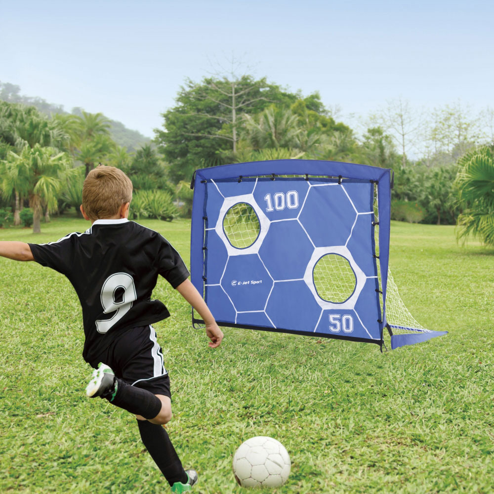 IN サッカーゴール 高さ90×幅120×奥行き90cm キックターゲット 折り畳み簡単 工具不要 子供