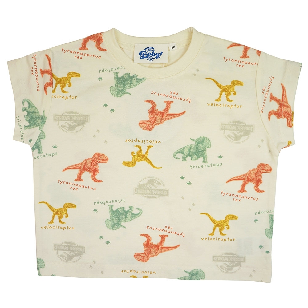 商品商品ジュラシック・ワールド 恐竜総柄プリント半袖Tシャツ