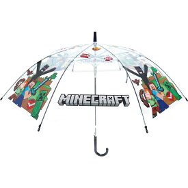 子供たちを中心に人気のマインクラフトの傘。 メニ—ブロック柄。55cm。