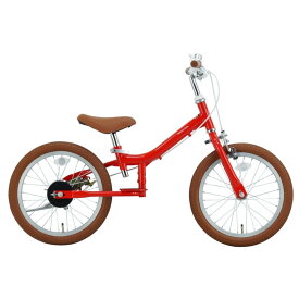 16インチ 身長95〜110cm 子供用自転車 1台2役 2WAY BIKE（レッド）キックバイク ペダルバイク スチールフレーム 赤 トイザらス限定