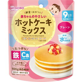 和光堂 赤ちゃんのやさしいホットケーキミックス プレーン 100g【9ヶ月〜】