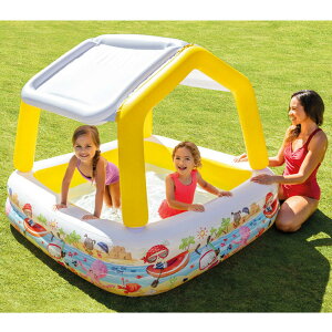 INTEX サンシェードプール 157×157x122cm【ビニールプール】 【色ランダム】