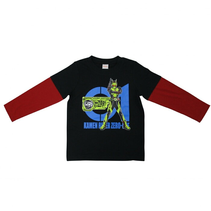 楽天市場 仮面ライダー フェイクレイヤードtシャツ ブラック 100cm