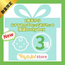 【数量限定】Luckybox/3セット/福袋/おたのしみ/おすすめ/知育玩具/3歳/3才/男の子/女の子/指先/ごっこ遊び/お家遊び/誕生日/孫/ギフト/プレゼント/