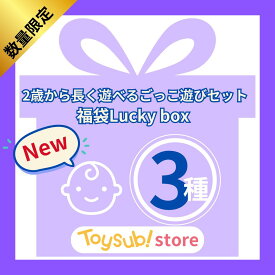 【数量限定】Luckybox/3セット/福袋/おたのしみ/おすすめ/知育玩具/2歳/2才/男の子/女の子/指先/ごっこ遊び/お家遊び/誕生日/孫/ギフト/プレゼント/
