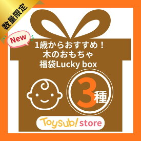【福袋】Lucky box お楽しみ3種 数量限定 知育玩具　木製 木 人気 おもちゃ おすすめ 男の子 女の子 1歳 プレゼント 福袋 中古