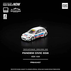 PR640-457 PANDEM CIVIC EG6 TOKYO AUTO SALON�qHONG KONG�r2025 VINTAGE DIECAST EXPO POP RACE